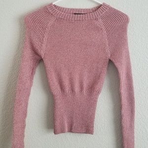 Forever 21 *LIKE NEW* Mauve knit crew neck sweater